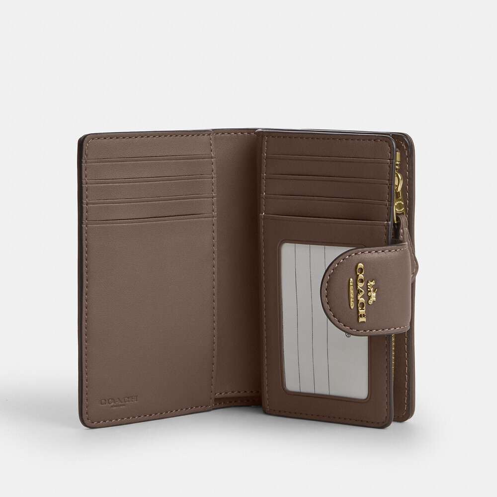 Coach Outlet Medium Corner Zip Wallet In Signature Jacquard With Floral Embroid… - Picture 3 of 3